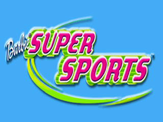 Barbie Super Sports title screen for Playstation
